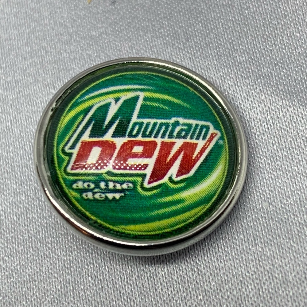 Mountain Dew Snap Button Charm